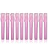 10ml Pen Clip Fine Mist,10 Pcs Plastic Frosted Atomizer Vials Empty Portable Refillable Pump Spray Bottle Perfume hand Sample Tube Travel Makeup Container Pink