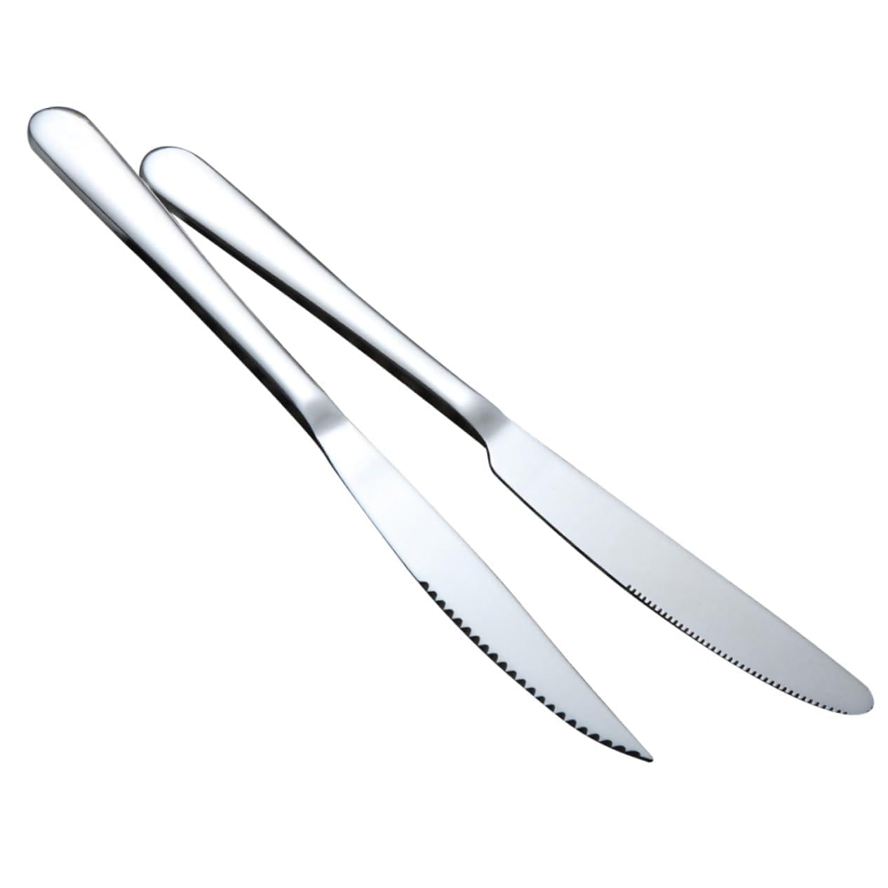 PRETYZOOM Set Di Posate 12 Pezzi in Acciaio Inox Posate Moderne Da Tavola Per Bistecca Pizza