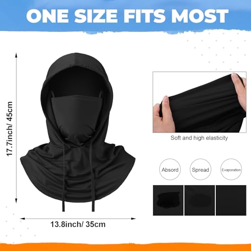 Image of Funtery Summer Cooling Balaclava Mask, UV Protection Hood Mask Breathable Cycling Face Cover Full Head Scarf for Men Women