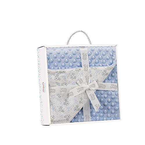 Interbaby MK017 babydeken, Disney, Mickey Mouse, blauw