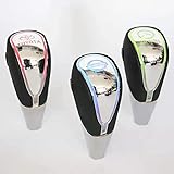 （CXY3）日産 シフトギア　シフトノブ　シフトレバー　 センター エクストレイル セレナ エルグランド ブルーバード ティアナ キックス ディズ ノート オーラ アリア ルークス 全シリーズ対応 クリスタル　アップグレード イルミネーション タッチセンサー ギアスティックシフトノブ ギアノブ カーシフターヘッド シフトノブ カバー 汎用 エッジプレート発光タイプ 自動点灯 LEDイルミネーションタッチセンサー　汎用　七色点灯　タッチセンサー エッジRGB メッキ材質　黒革　[並行輸入品] (日産)