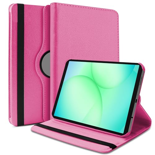 Image of TGK 360 Rotatable Smart Flip Cover for Samsung Galaxy Tab A11 8.7 Inch Case 2025 / Galaxy Tab A9 8.7 Inch 2023 (Hot Pink)