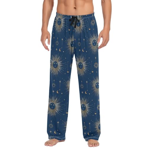 Abstract Sun Men’s Pajama Bottoms Straight Leg Lounge Pants with Soft Touch Fabric3