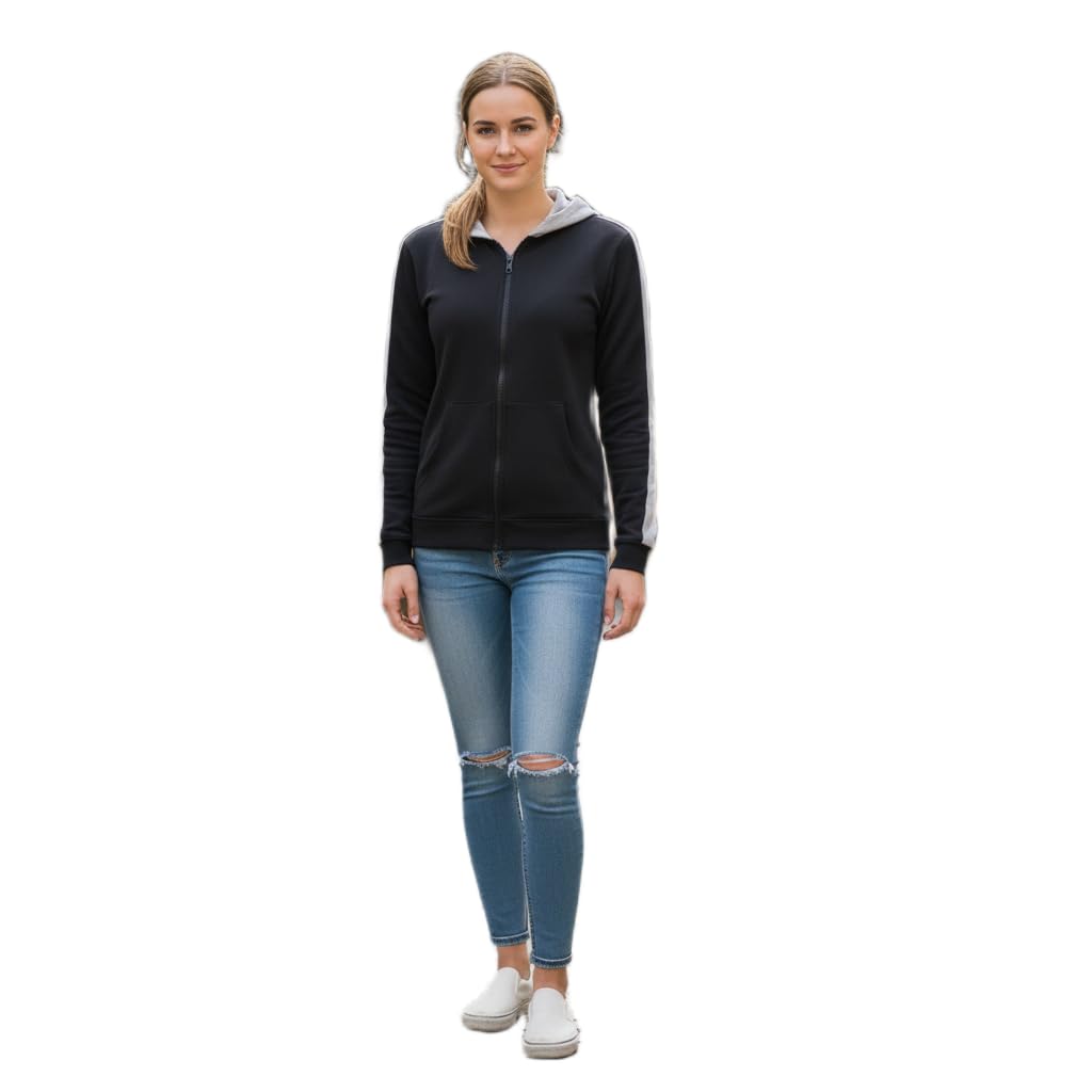 Women Full Zip Hoodie Plus Size | Winter Sports Jacket | Casual Gym Wear for Ladies-image-38