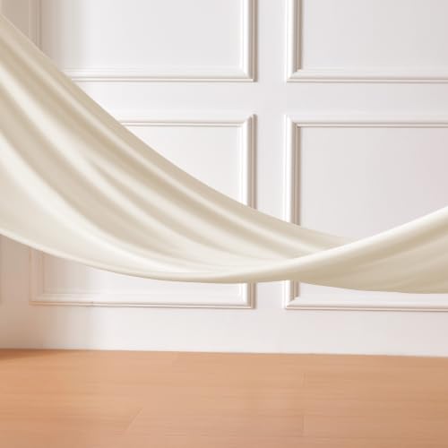 Image of Amazon Basics Jersey Knit 4-Piece Sheet Set, Wrinkle Resistant and Easy Fit, Includes 16 inch Deep Pocket Fitted Sheet, 1 Flat Sheet and 2 Pillowcases, Full, Ivory White