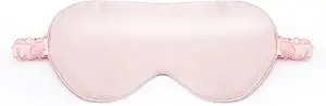 6A Mulberry Silk Sleep Mask for Women and Men, Adjustable Blackout Eye Cover