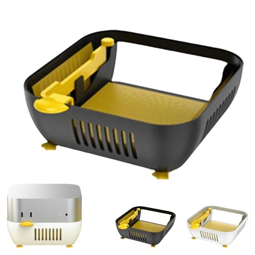 Soporte para Mac mini M4 Pro - Acceso al botón de encendido frontal, soporte ABS de refrigeración con diseño antipolvo, diseño antideslizante para flujo de aire y organización del escritorio