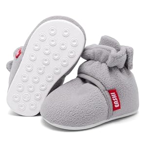 Eashi Baby Booties Boys Girls Infant Non-Slip Soft Sole Boots Toddler First Walkers Warm Sock Shoes