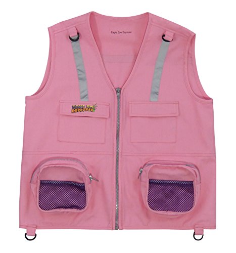 Youth S/M 2 Piece Combination Set - Pink Hat and Cargo Vest (Fits Youth sizes 4-7)3