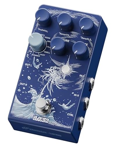 Klowra Pedal de Reverb Limbo para Guitarra Eléctrica – 9 Tipos de Reverb Estéreo Ambiental, Señal Analógica Seco, True Bypass, Funciones Freeze & Infinity, Compatible con Pedal de Expresión | Ya disponible en tu tienda friki favorita! En mundofriki.es!