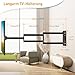 ELIVED Lang Arm TV Wandhalterung für die meisten 26-60 Zoll Fernseher, Eck TV Halterung Ausziehbar 749mm, Max. VESA 400x400mm, Hält bis zu 35KG, EV3017
