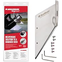 MEGAWARE KEELGUARD 27221 SKEGGUARD Fits Volvo SX Single Prop 1995-2006 NO SX-A 316 Marine-Grade Stainless Steel Guard Protector with Drain, Prevent Ramp Dragging Damage, DIY Fix Broken Skeg