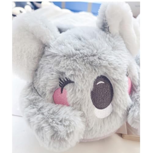 Cute Koala Animal Novelty Soft Plush Slippers for Adults, Cozy and Comfortable, Sturdy Rubber Soles, Memory Foam Footbed, Non-skid Bottoms Home Shoes3