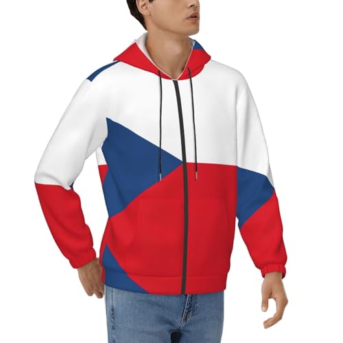 Sweat à capuche zippé République tchèque EdWal pour homme