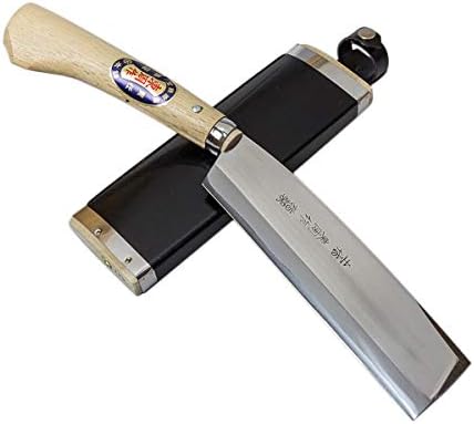 Handmade Hatchet 195mm with Original Case, Blade Edge : Shirogami Steel, Double Bevel