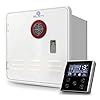 Gleyi RV Tankless Water Heaters, Upgraded 65000 BTU RV On Demand Water Heater with Remote & 15" x 15" Door, 12V DC Instant Camper Hot Water Heater Gas Compatible with All RVs