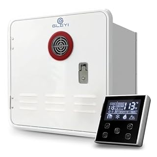 Gleyi RV Tankless Water Heaters, Upgraded 65000 BTU RV On Demand Water Heater with Remote & 15" x 15" Door, 12V DC Instant Camper Hot Water Heater Gas Compatible with All RVs