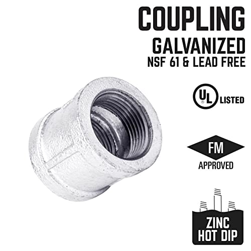 4-Inch Galvanized Coupling by LDR | Hydrostatically Tested
