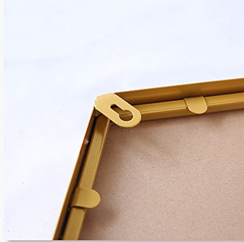 Ditudo Mirrors Mirror Bathroom Mirror, Wall-Mounted Makeup Mirror, Wall-Mounted Wrought Iron Mirror/Gold/40 * 60Cm #TOP5