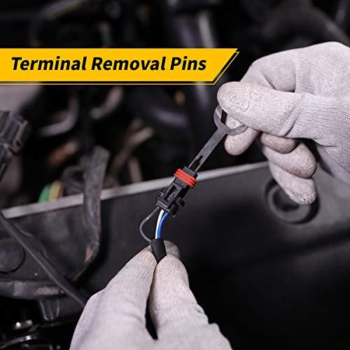 UTOOL Trim Removal Tool Kit Pro 18pcs for Auto Car Door Trim Panel Removal with Clip Fastener Remover Pliers and Radio Audio Stereo Removal Tools Yellow - Thumbnail 5