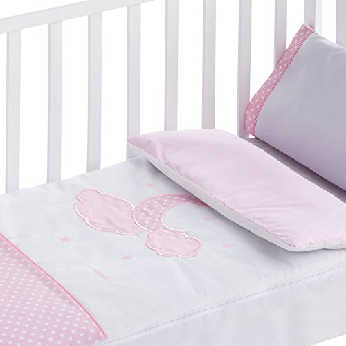 Pekebaby Saco Nórdico desenfundable cuna (60x120 cm) MOON rosa