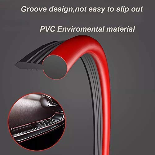 WICHEMI Car Moulding Trim Strip Line Sticker DIY Automobile Air Outlet Dashboard Decoration 3D Styling Molding Strip Car Interior Motor Exterior Decoration 5 Meters Silver