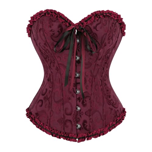 Image of frawirshau Women's Overbust Costume Corset Renaissance Victorian