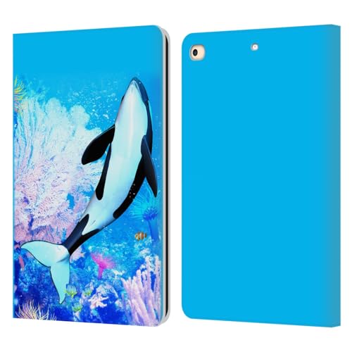 Étui iPad 9.7 anti rayures housse portefeuille cuir Simone Gatterwe orque mer