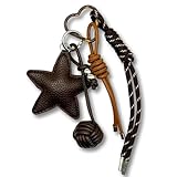 [Cmart-Labo] バッグチャーム 星 スター レザー 大人 可愛い チャーム レディース 鞄用 アクセサリー