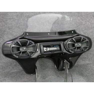 TKY Classic Batwing Fairing, Stereo, 6"x9" Speakers for Harley-Davidson Roadking
