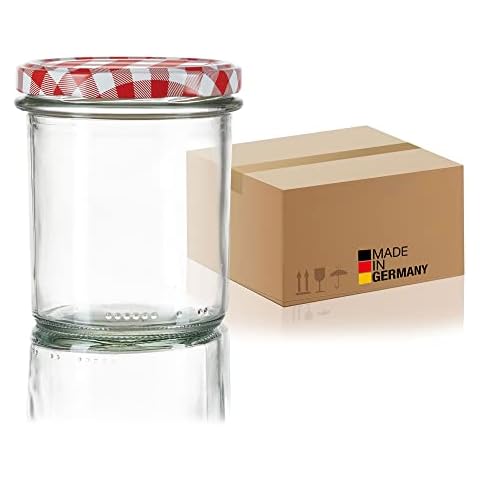 BigDean 24x Sturzgläser 350ml - Einmachgläser Einweckgläser Schraubgläser Cover