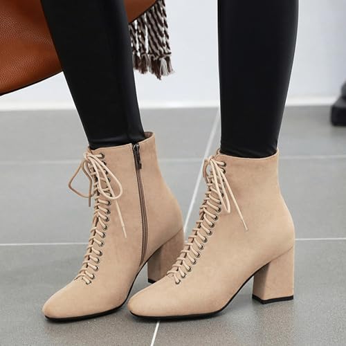 Bottines à lacets Gicoiz élégantes avec bout carré de haute qualité