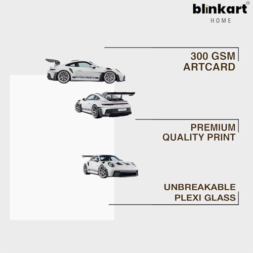 Image of BLINKART McLaren Senna CarFramed Posters Gift Items Boys Room Wall Decoration Bedroom Office Studio Synthetic Wood Frame & Acrylic Glass Ready to Hang - 12x8 Inch, (A4 Size) - CAR-220