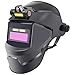 Casco de Soldadura con oscurecimiento automático, máscara de Soldadura LCD con energía Solar y Linterna Frontal, Capucha de Transpirable, Ajustable y Resistente al Calor con diseño Gira