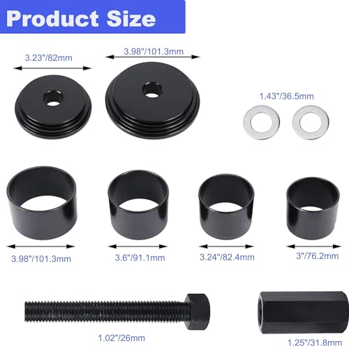 BOOMSTART 23 tlg Radlager Abzieher Werkzeug Radlagerabzieher Radlagerwerkzeug Montage Demontage Satz für KFZ Ein- und Ausbau von Radlagern