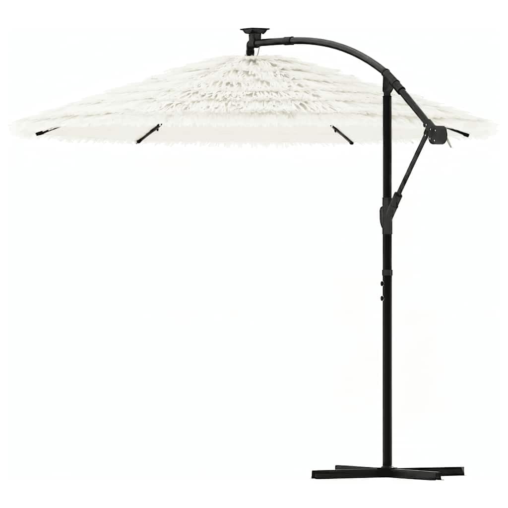 SYDE Ombrellone da giardino, marrone, 246 x 246 x 230 cm