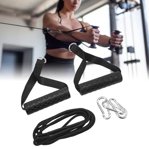 Corde à triceps anti-glissement avec sangle longue durable pour machine de gym - 7
