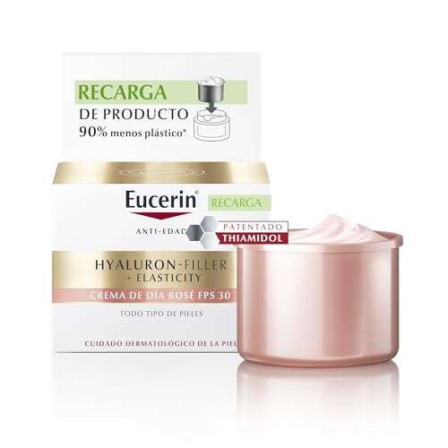 Eucerin Rosé Hyaluron Filler Elasticity, Crema Facial de Día Anti...