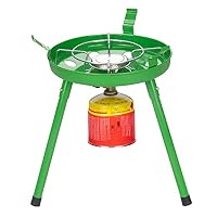 Mianova 4in1 Campingkocher Gaskocher Wok Grill Fladenbäcker BBQ Grün 500g – Ansicht 6