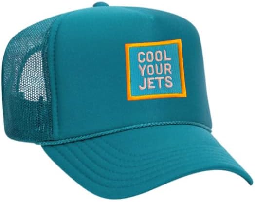 FitCrush Lifestyle Cool Your Jets - Embroidered Patch Trucker Hat (Multiple Colors)