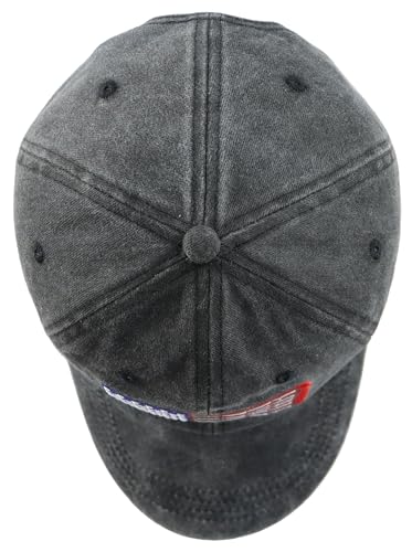 Image of American Golf USA Flag Hat for Men Women, Vintage Adjustable Cotton Golfing Baseball Cap