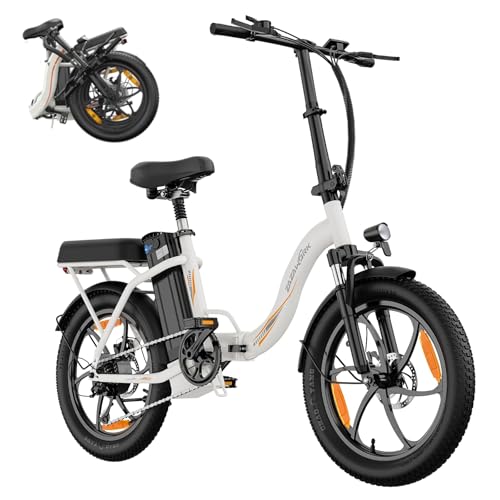 CHEEVALRY ZAZAWORK C16 E Bike Klapprad 20 Zoll für Herren Damen, 250W Pedelec, 48V 16Ah Akku bis 100 km, Fatbike Elektrofahrrad für Pendeln und Reisen, 7-Gang, Federgabel, Scheibenbremsen
