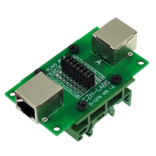 Module de diagnostic RJ45 avec support rail DIN pour testeur