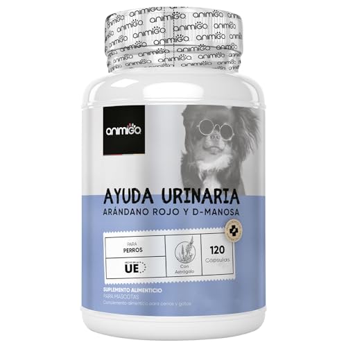 Salud Urinaria para Perros 120 Cápsulas Sin Sabor Fáciles de Administrar - Apoyo Natural para Tracto Urinario, Vejiga y Riñones con D-Manosa y Arándano Rojo Que Refuerzan su Sistema Inmunológico