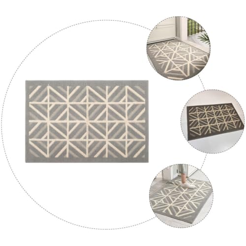 Tapis d'entrée antidérapant en polyester résistant supérieure pour intérieur moderne