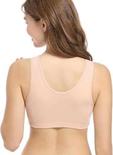 3 Pack Cotton Maternity Nursing Bras Breastfeeding Sleep Bra Pregnancy Bralette3