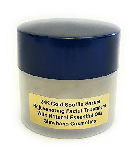 24k Gold Serum for Face by Shoshana Cosmetics, Anti Aging Moisturizer, Excellent for all Skin Types