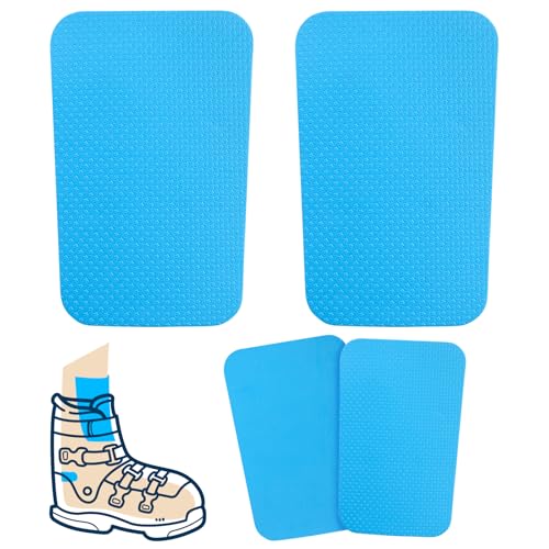 Best Ski Boots to Prevent Shin Bang: Top Shin Guards Reviewed 10 letesult 4PCS Blue Ski Shin Guards, 7.9 x 5.1Inch Thickened Foam Snowboard Shin Pads, Snowboard Shin Protector Pads Ski Boot Liner for Skiing & Snowboarding to Prevent Shin Bang