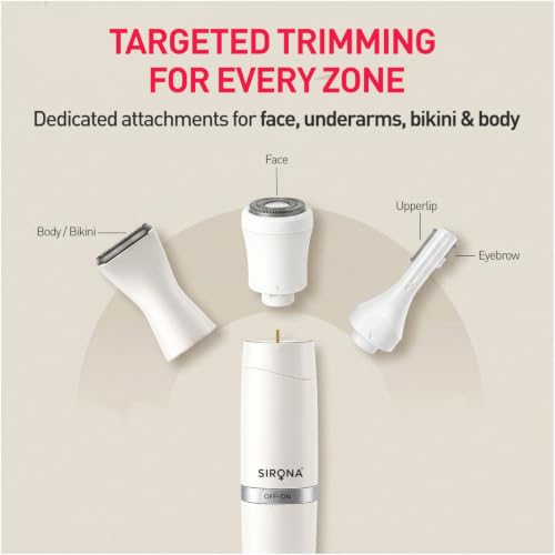 Sirona 6-IN-1 Face & Body Trimmer for Women - Image 4