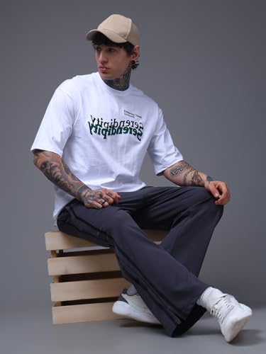 Image of Men's Loose Fit Side Tape Trackpants